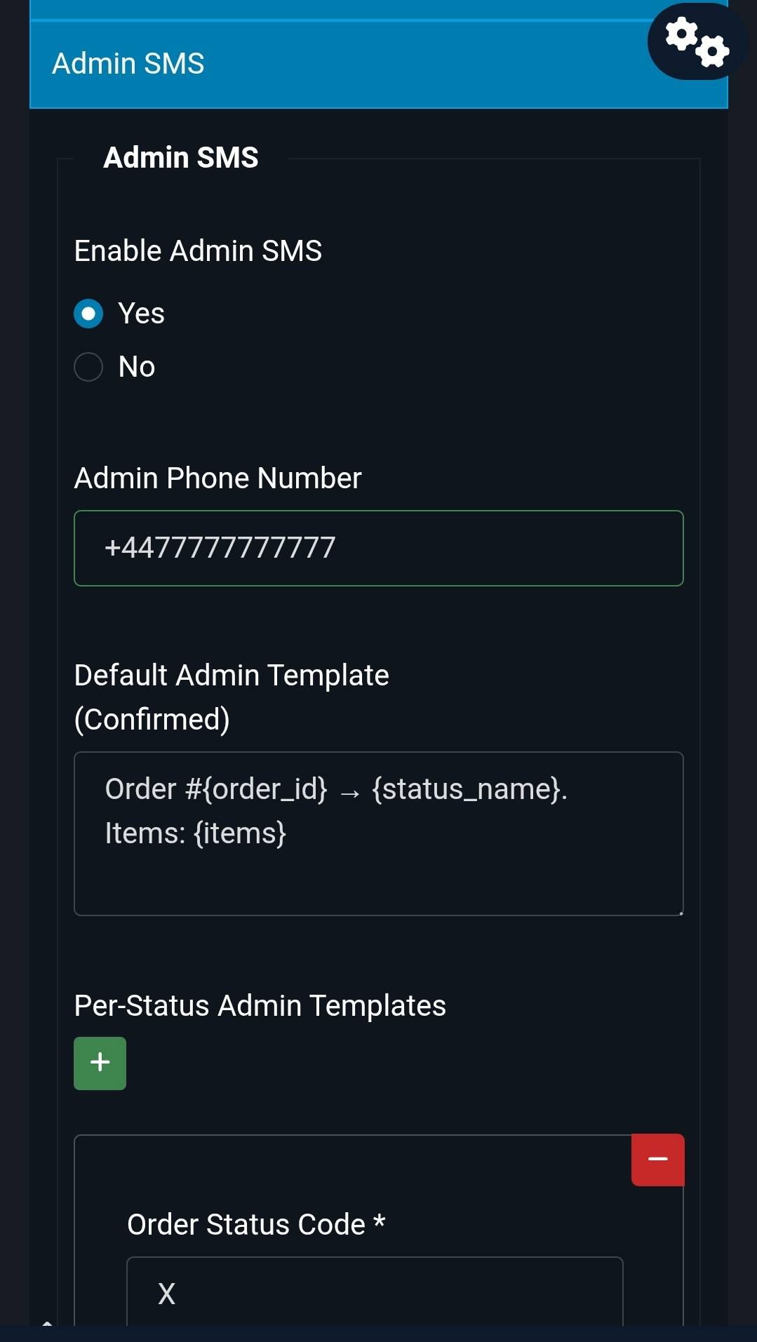 JL | TextBee SMS Orders for VirtueMart